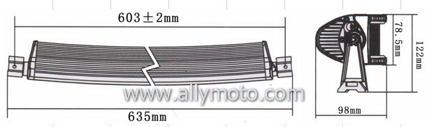 120W LED Light Bar 2034